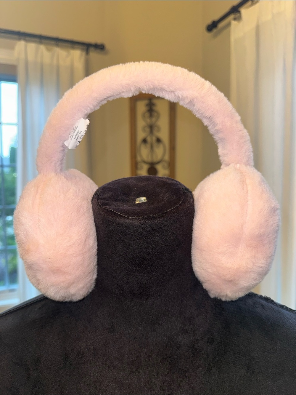 Plush Pink Faux-Fur Earmuffs